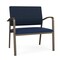 Lesro Newport Bariatric Chair Metal Frame, Bronze, RF Blueberry Back, MD Ink Seat NP1401 - alternate 1